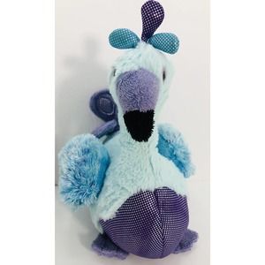 Ganz Webkinz Blufadoodle Flamingo Plush 8-Inch Blue Purple No Code-PB2